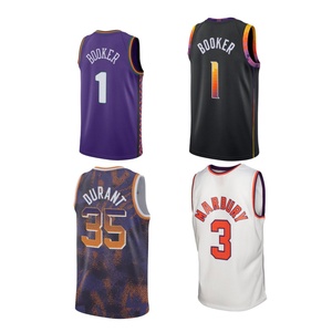 2024-25 New Phoenix Hochwertige Basketball-Trikots Genähtes Logo Gesticktes Trikot Kunden spezifische Trikots mit Logo - Product Image 1