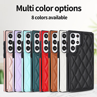 Coque arrière antichoc pour Samsung Galaxy S26 S25, protection intégrale de l'appareil photo, anti-rayures, ajustement parfait, texture cuir, style professionnel