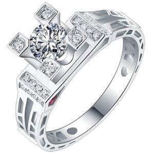 Bague de fiançailles originale pour femme en argent 925 avec moissanite Shanwei, tour Eiffel, un ou deux carats, fabrication directe d'usine Roise - Product Image 3