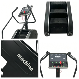 Appareil de fitness commercial pour grimper les escaliers, <span class=keywords><strong>machine</strong></span> de musculation magnétique, 0-15 niveaux, vitesse réglable, 15-164 pas/min, charge maximale 160 kg, simulateur d'escalade - Product Image 2