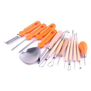 13Pcs/Set Professional Cutting Supplies Halloween Pumpkin Carving <b>Tools</b> Kit With Carrying <b>Case</b> - Product Image 4