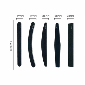 Planche d'émeri personnalisée de haute qualité, lime à ongles droite zèbre OEM, sérigraphie Logo Promotion équilibre Double impression accepter <span class=keywords><strong>YFN</strong></span> - Product Image 5