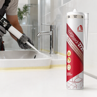 Mastic silicone neutre OEM anti-moisissure, étanche et sanitaire pour cuisine et salle de bain, vente en gros en vrac