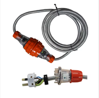 AS/NZS Australischer Standard Kupferleiter PVC-Isolierung Geflochtenes Verlängerungskabel mit 3-poligem 10A/16A Industriestecker und -buchse