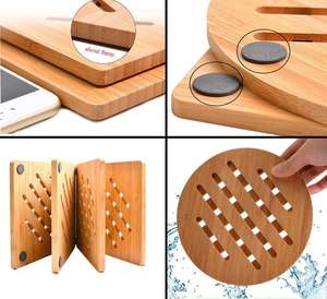 Heat Resistant Table Mat Kitchen Hot Pad <b>Trivet</b> Bamboo <b>Wood</b> <b>Trivet</b> - Product Image 5