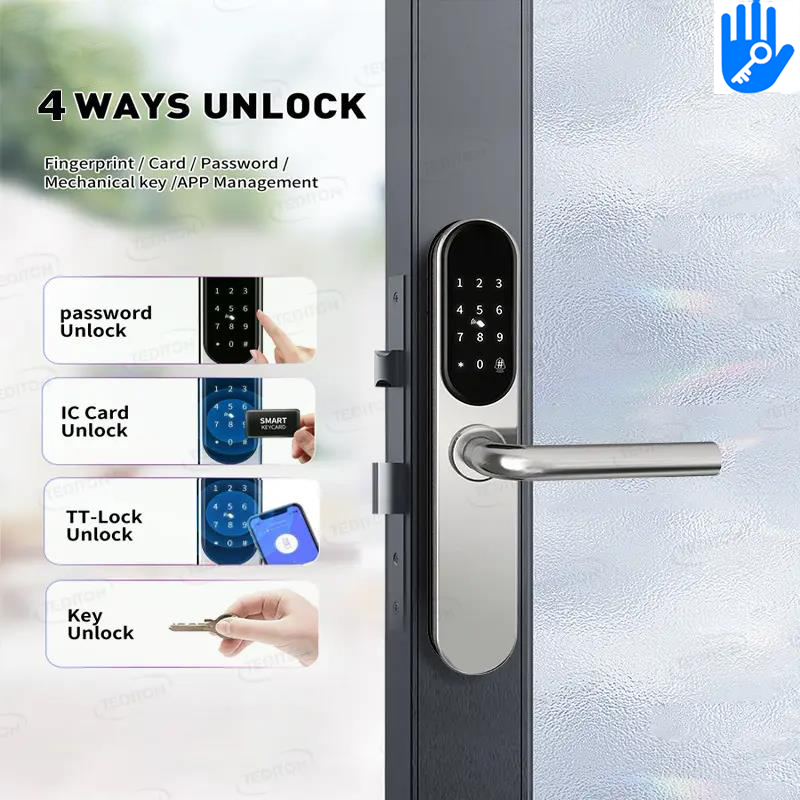 Cerradura TTLock plateada