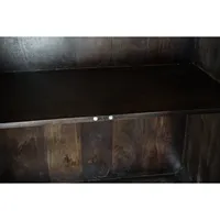 Buffet en métal Mango 84x43x153,5 Marron foncé