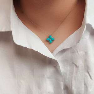 2025 nueva llegada buen proveedor delicado trébol turquesa pulsera cadena de eslabones clásica para regalo - Product Image 6