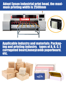 Yotta S300 C2500 Imprimante à jet d'encre UV ondulée à passage unique 2500mm grande taille d'impression pour papier et cartons en mousse - Product Image 3