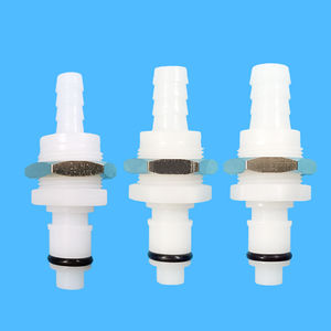 Raccord rapide en acétal avec valve d'arrêt, connecteur de tuyau en plastique à montage sur panneau, raccords rapides femelles pour air et eau - Product Image 4