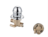 Robinet de panneau de douche à commande par engrenage pour eau chaude et froide, 2/3/4/5 voies, avec vanne de dérivation et vanne de conversion, pour usine