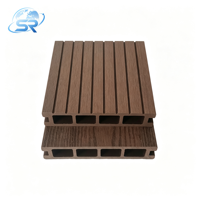 Planche de terrasse WPC 140x25mm, grain de bois embossé 3D, revêtement de sol composite extérieur pour patio, terrasse, jardin