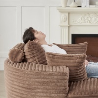 Canapé convertible modulaire en tissu chenille de luxe, emballé sous vide, livraison locale aux États-Unis, avantage d'expédition