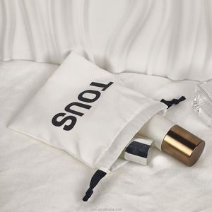 Vente chaude, sac en toile à cordon de serrage, sac à poussière pour sac à main, en coton épais, imprimé avec un logo personnalisé, rayé, pour emballage cadeau, cosmétique - Product Image 6