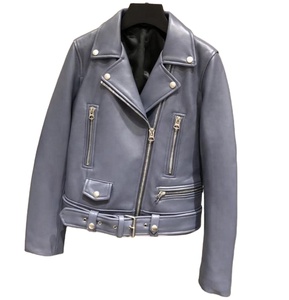 Chaquetas de abrigo de piel de oveja genuina para mujer, ropa informal de Otoño/Invierno, impermeable, venta al por mayor, Agujero rasgado desgastado - Product Image 1