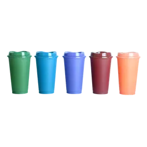 Top Koop Herbruikbare Hot Kleur Veranderen Koffie Cup, Magic Kleurverandering Plastic Beker Met Deksel