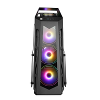 Gran caja de Pc EATX, caja de computadora, vidrio enorme para accesorios de Pc, piezas y accesorios de computadora de escritorio, carcasa de plástico en stock