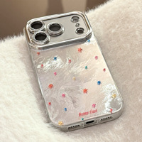 Coque de téléphone magnétique anti-chute en TPU mat au design de dessin animé pour 17promax avec protection d'objectif 16 13