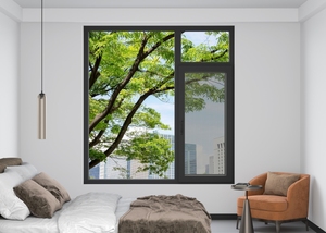 Phong cách châu Âu cao cấp bảo mật cao ra nước ngoài mở cửa sổ cách nhiệt cách âm Swing làm bằng hợp kim nhôm thời tiết - Product Image 2