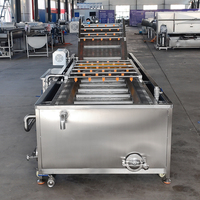 Machine de traitement de légumes Ligne de lavage de laitue Ligne de lavage de tomates aux fruits