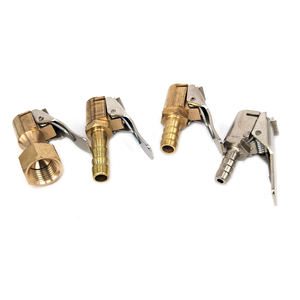 Outil <span class=keywords><strong>à</strong></span> main de mandrin d'air <span class=keywords><strong>à</strong></span> connexion rapide <span class=keywords><strong>à</strong></span> verrouillage droit <span class=keywords><strong>à</strong></span> débit ouvert jaune avec fonction de verrouillage - Product Image 1