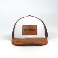 Casquette de camionneur structurée à 6 panneaux en coton de haute qualité avec logo personnalisé et impression en relief sur la visière