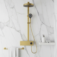 Nouveau produit 2026 : Système de douche multifonctionnel à température constante avec pommeau rond et interrupteur à touches piano