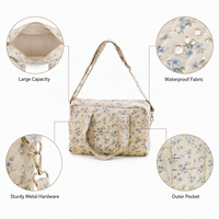 Sac de voyage pour bébé léger et portable, grande capacité, sac à main pour maman, bandoulière pliable, sac à langer pour les essentiels des nourrissons