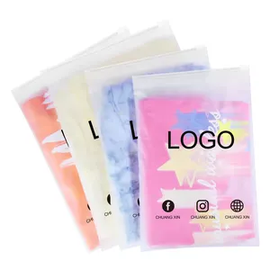 CTCX saco com zíper fosco personalizado Ziplock saco de embalagem logotipo Bolsas de plástico personalizadas sacos com ziplock para roupas