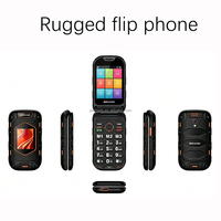 Teléfono Móvil Resistente Personalizado Ip44 Ip54, Teléfono Flip 4g Volte con Doble Sim Desbloqueado, Teclado Plegable, Color Rosa, Teléfono Flip 4g