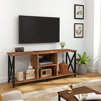 Meuble TV moderne personnalisé avec panneau pour salon, meuble TV et table basse