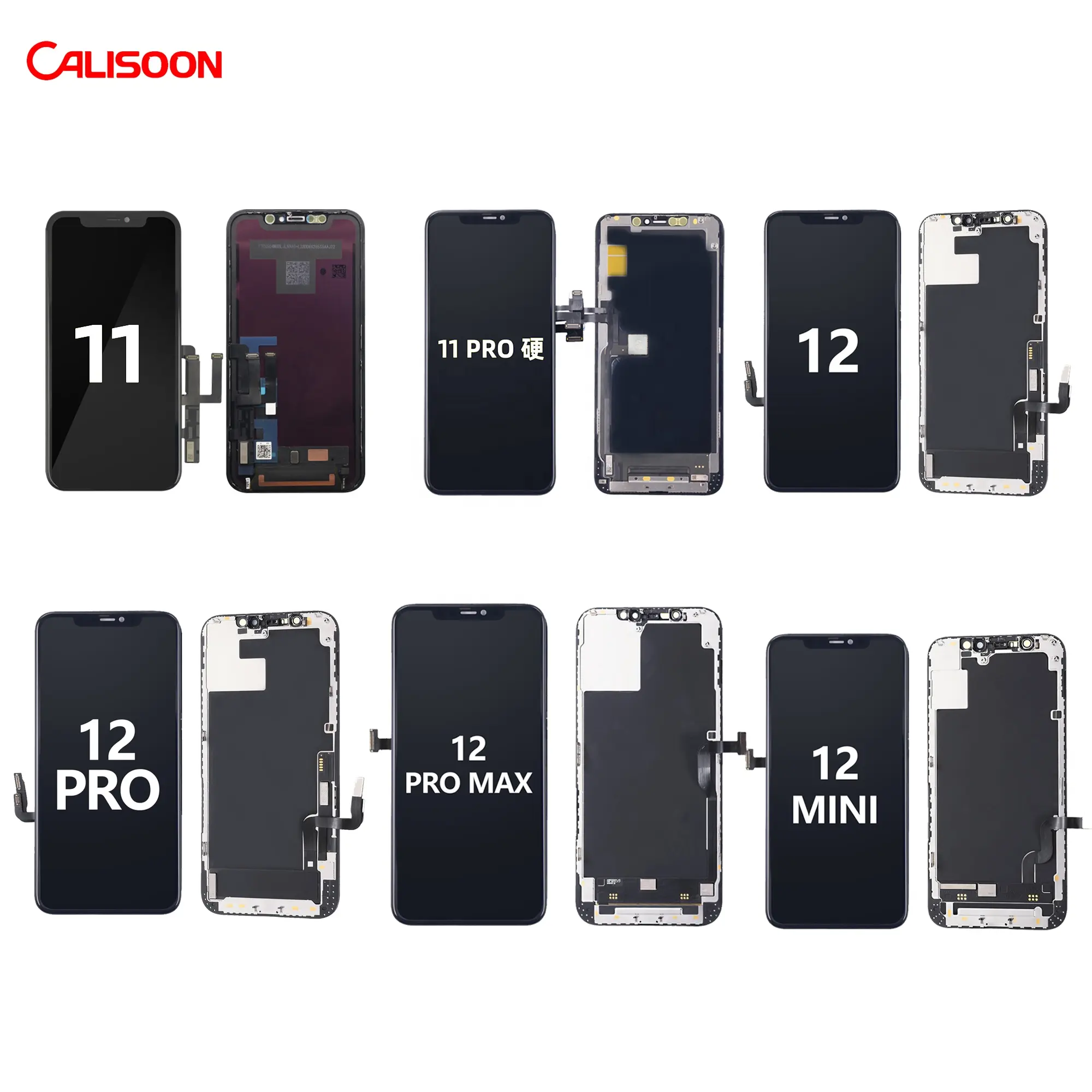 CALISOON หน้าจอ LCD สำหรับ IPhone,จอ LCD สำหรับ IPhone XR XS X 11 12 13 PRO MAX 8 7 6 Plus