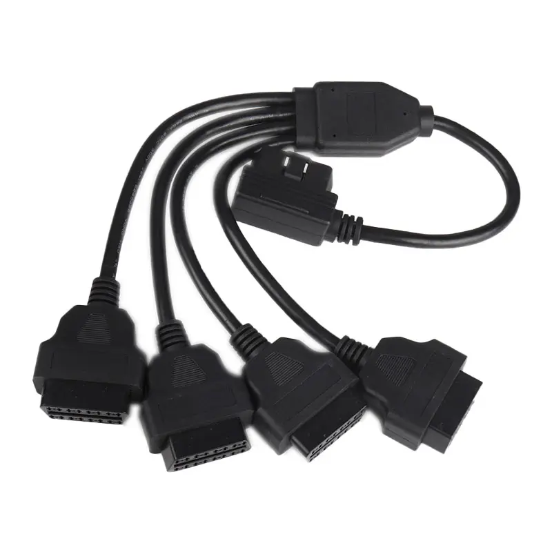 1 Male Naar 4 Vrouwelijke Connector OBD2 Kabel Y Type Obd Kabel Ronde Obd 16 Pin Man-vrouw Extension kabel Van Setocont Oem