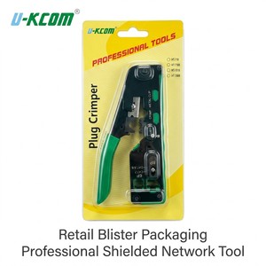 <span class=keywords><strong>Pince</strong></span> à sertir verticale professionnelle blindée <span class=keywords><strong>RJ45</strong></span> <span class=keywords><strong>pour</strong></span> fiches modulaires Cat5, Cat6, Cat7 et sertissage en queue de cygne <span class=keywords><strong>pour</strong></span> clips métalliques - Product Image 5