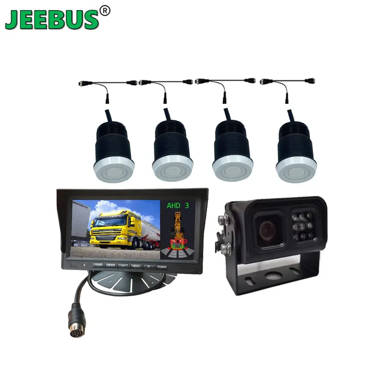 7 인치 FHD 1080P 후방 주차 카메라 트럭 버스에 대한 고품질 디지털 주차 센서 모니터링 레이더 감지기