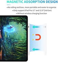 Pena Stylus Pro Best Seller dengan Fitur Palm Rejection, Logo Terukir Laser, Pengisian Daya Tipe-C, Bahan Aluminium untuk iPad Pro 2025