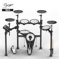 Vente en gros batterie électrique professionnelle 4 tambours 4 cymbales batterie électronique
