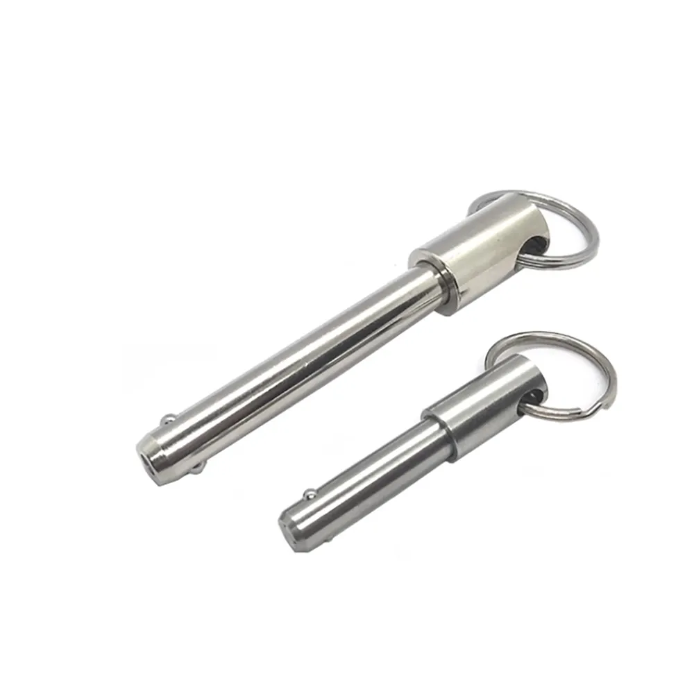 Customized Stainless Steel Inch And Metric Strong Hold Ring Grip Clevis Pin With Double Ball