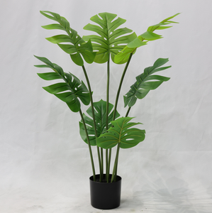 ต้นมอนสเตอร่าปลอมขนาดใหญ่เหมือนจริงสำหรับตกแต่งภายในและภายนอกอาคาร ขายส่ง - Product Image 3