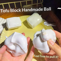 JCSL Nouveauté Bloc de construction en TPR avec son craquant simulé, boule artisanale en forme d'aliment croustillant