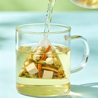 Thé au Jasmin, Peau de Mandarine et Poria, Infusion Froide, Mélange de Thés aux Fleurs, Petits Sachets Individuels