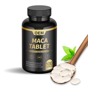 Nahrungs ergänzungs mittel Maca Tablet Men Energy Enhance Vitalität Black Maca Root Extract Kau tabletten - Product Image 3