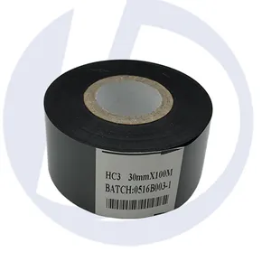 hot stamp coding ribbon film pet 30mm 35mm 100M 120m ink ribbon for batch coding machine