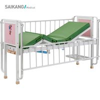 SAIKANG CR2q Double manivelles multifonction infantile berceau médical enfants pédiatrique en acier inoxydable manuel lit d'hôpital certifié CE