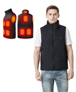 Stock Men's Winter Casual Heated <strong>Gilet</strong> 3-Stall Adjustable Temperature <strong>Lightweight</strong> USB Charging Warm Vest Turtleneck Waterproof - Product Image 1