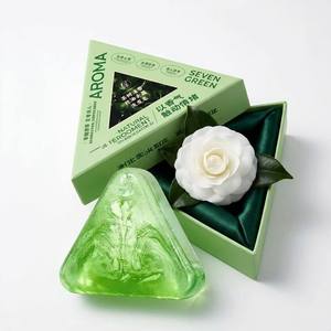 Jabón Sólido de Aceite de Árbol de Té Verde Seven para una Limpieza Profunda del Cuero Cabelludo, Antipicazón, Refrescante y Control de Grasa - Product Image 1
