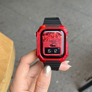 45mm Golden Concept Rugged Bumper Cover e cinturino in silicone Combo custodia protettiva per PC con cinturino I <span class=keywords><strong>Watch</strong></span> per <span class=keywords><strong>Apple</strong></span> Serie 8 - Product Image 6