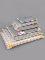 Pochette zip-lock imprimée personnalisée Sacs à vêtements givrés mats avec logo emballage plastique transparent auto-scellant Chemises et vêtements