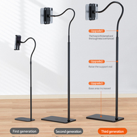 Support de tablette mobile en alliage d'aluminium L6 personnalisé, fixation par clip, hauteur réglable, design flexible, portable pour la maison