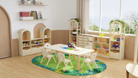 Meubles de classe modernes pour la garderie, l'école maternelle et l'école Montessori, bureaux et chaises pour enfants de la maternelle, garderie